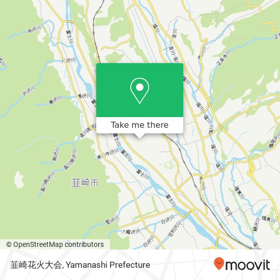 韮崎花火大会 map