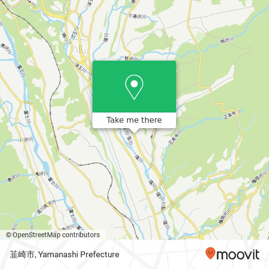 韮崎市 map