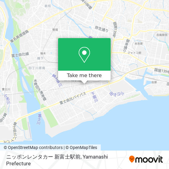 ニッポンレンタカー 新富士駅前 map