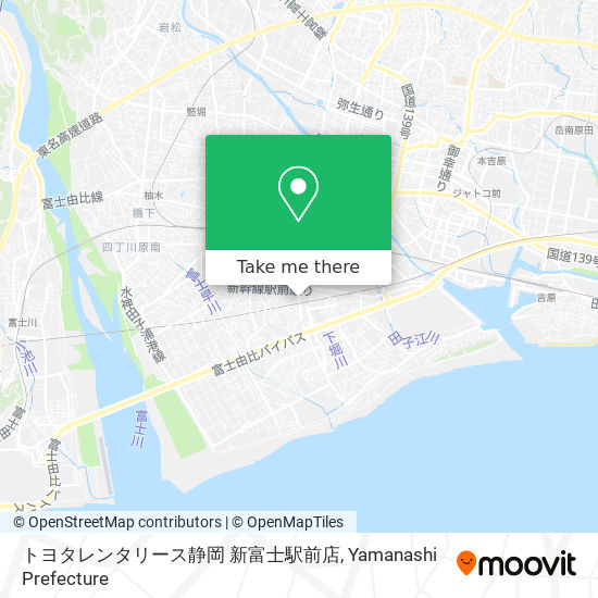 トヨタレンタリース静岡 新富士駅前店 map