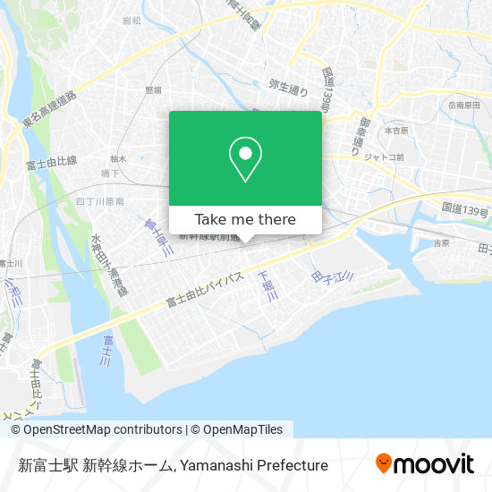 新富士駅 新幹線ホーム map