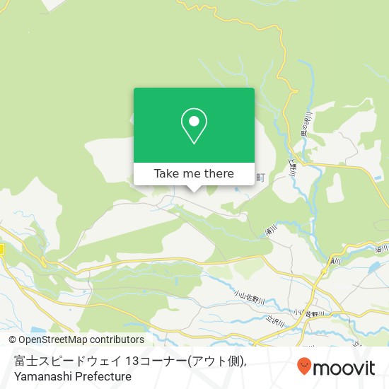富士スピードウェイ 13コーナー(アウト側) map