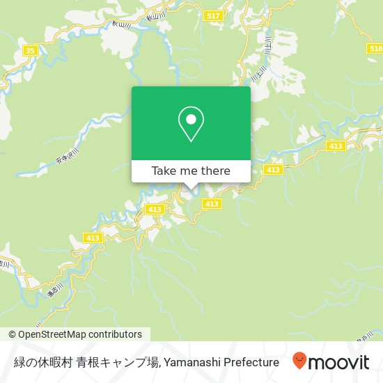 緑の休暇村 青根キャンプ場 map