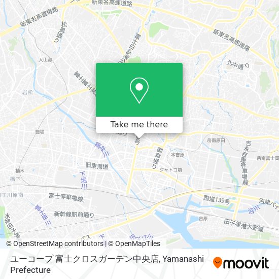 ユーコープ 富士クロスガーデン中央店 map