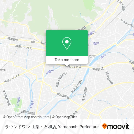 ラウンドワン 山梨・石和店 map