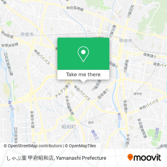 しゃぶ葉 甲府昭和店 map