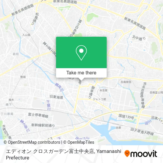 エディオン クロスガーデン富士中央店 map