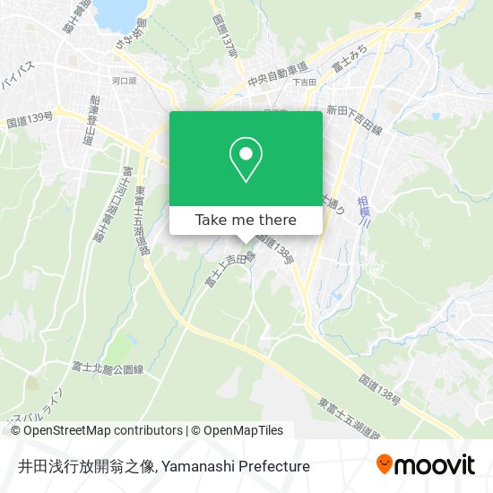 井田浅行放開翁之像 map