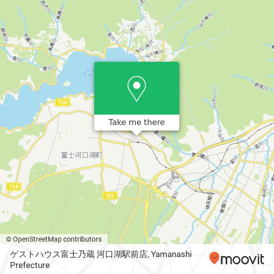 ゲストハウス富士乃蔵 河口湖駅前店 map