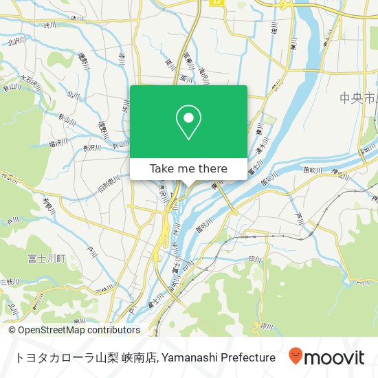 トヨタカローラ山梨 峡南店 map