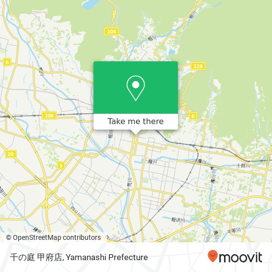 千の庭 甲府店 map