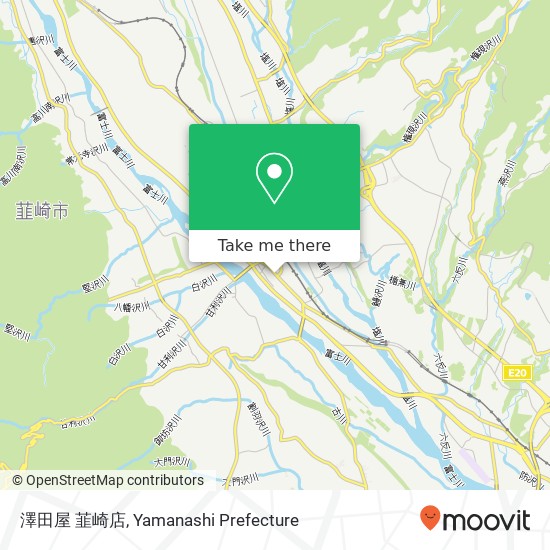 澤田屋 韮崎店 map