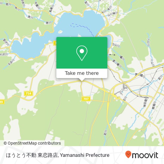 ほうとう不動 東恋路店 map