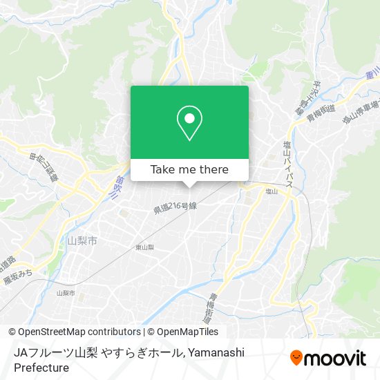 JAフルーツ山梨 やすらぎホール map