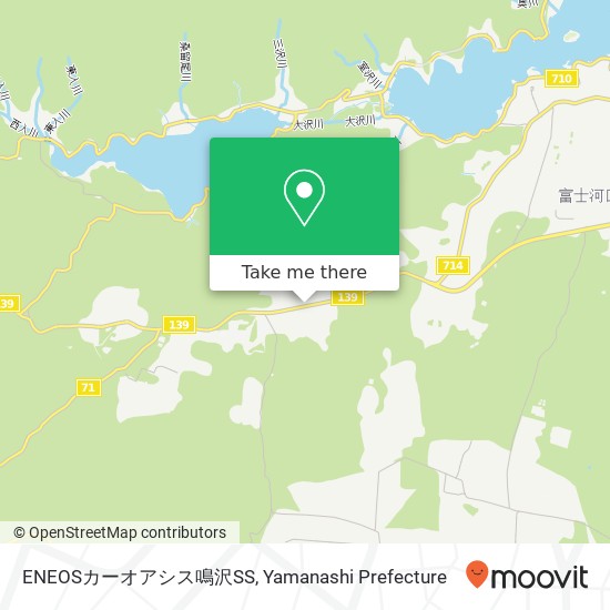 ENEOSカーオアシス鳴沢SS map