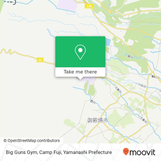 Big Guns Gym, Camp Fuji map