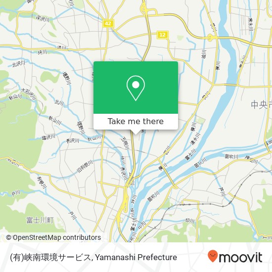 (有)峡南環境サービス map