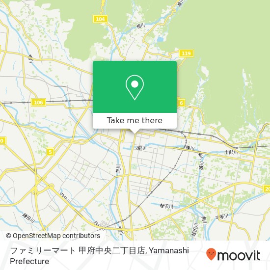 ファミリーマート 甲府中央二丁目店 map