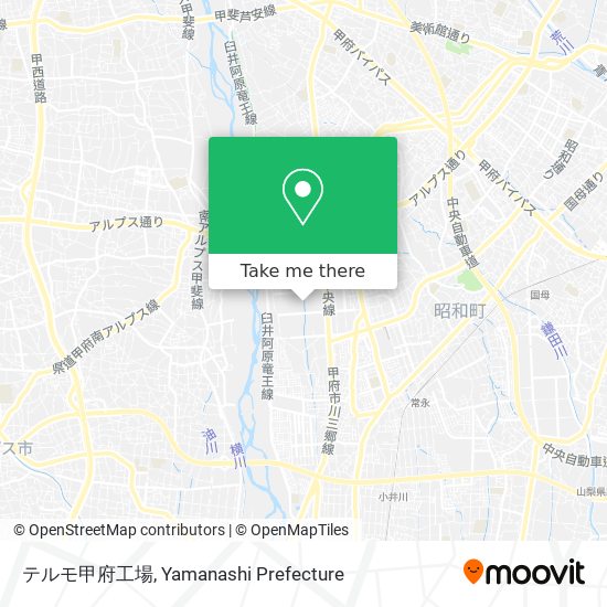 テルモ甲府工場 map