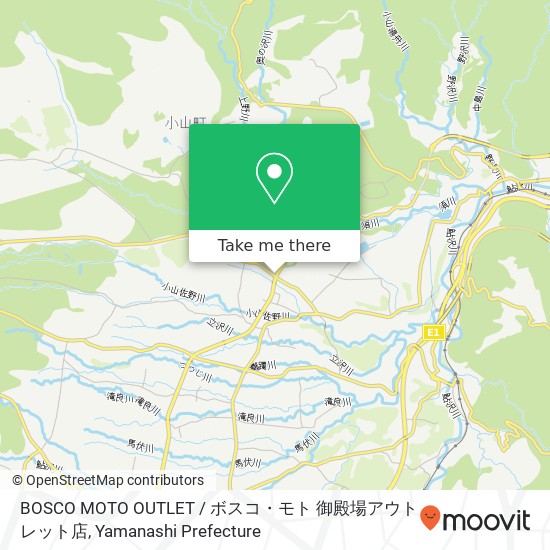 BOSCO MOTO OUTLET / ボスコ・モト 御殿場アウトレット店 map