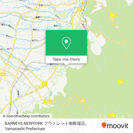 BARNEYS NEWYORK アウトレット御殿場店 map