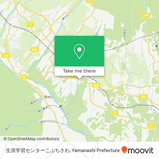 生涯学習センターこぶちさわ map