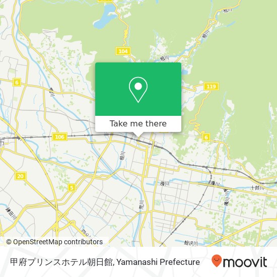 甲府プリンスホテル朝日館 map