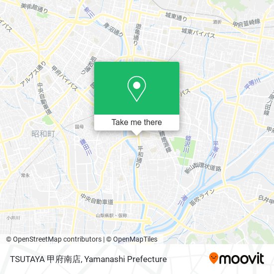 TSUTAYA 甲府南店 map