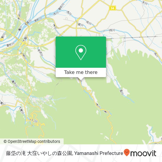 藤垈の滝 大窪いやしの森公園 map