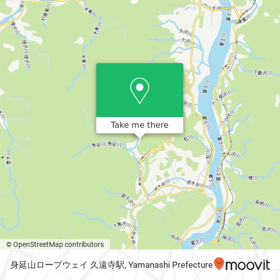 身延山ロープウェイ 久遠寺駅 map