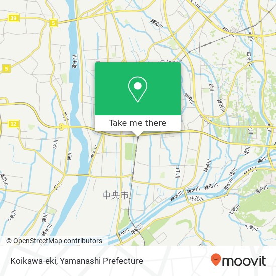 Koikawa-eki map