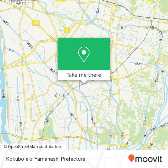 Kokubo-eki map
