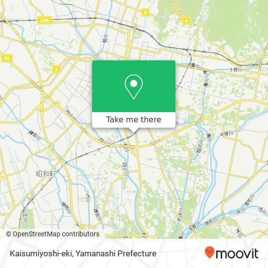 Kaisumiyoshi-eki map