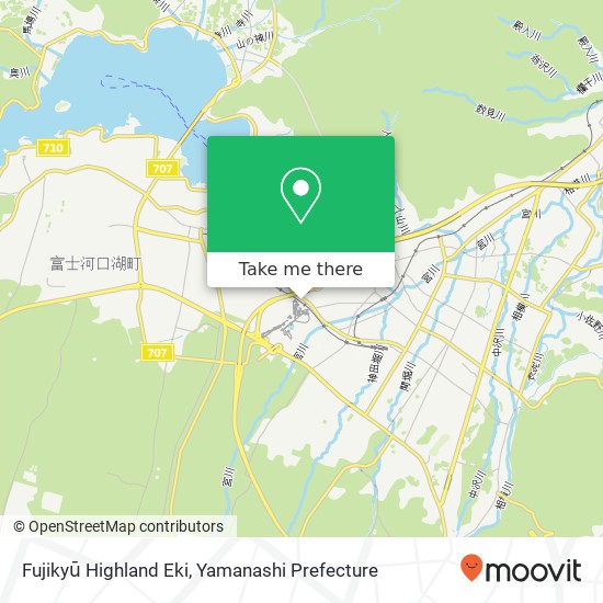 Fujikyū Highland Eki map