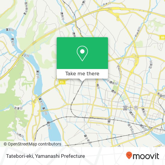 Tatebori-eki map