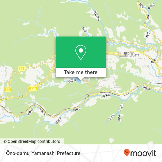Ōno-damu map