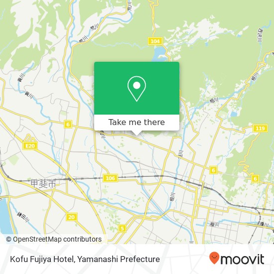 Kofu Fujiya Hotel map