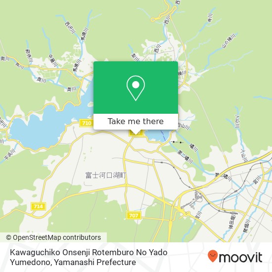 Kawaguchiko Onsenji Rotemburo No Yado Yumedono map