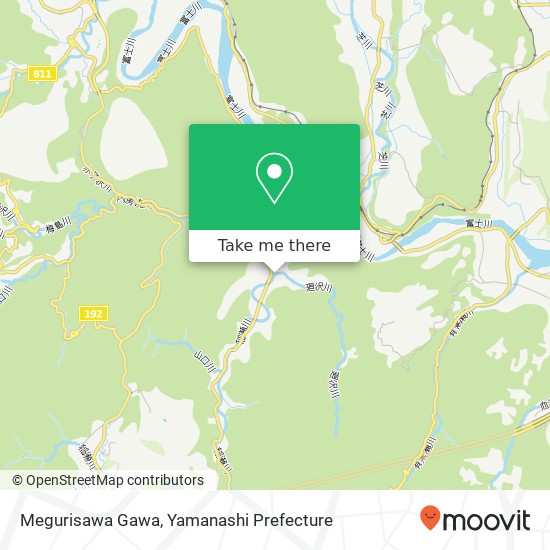 Megurisawa Gawa map