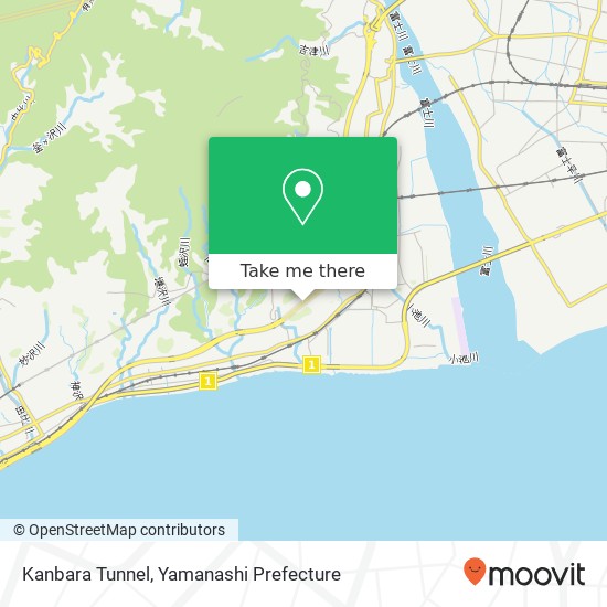 Kanbara Tunnel map