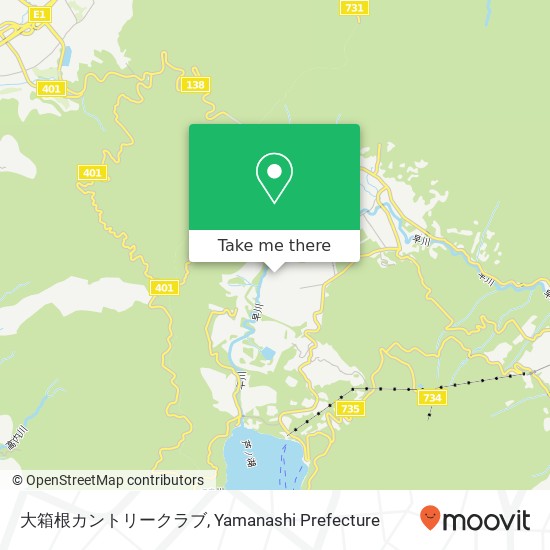 大箱根カントリークラブ map
