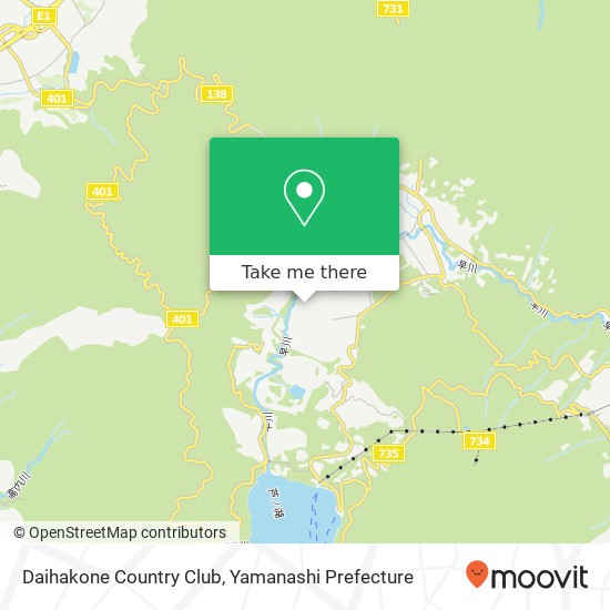 Daihakone Country Club map