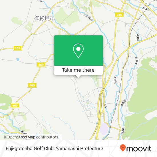 Fuji-gotenba Golf Club map