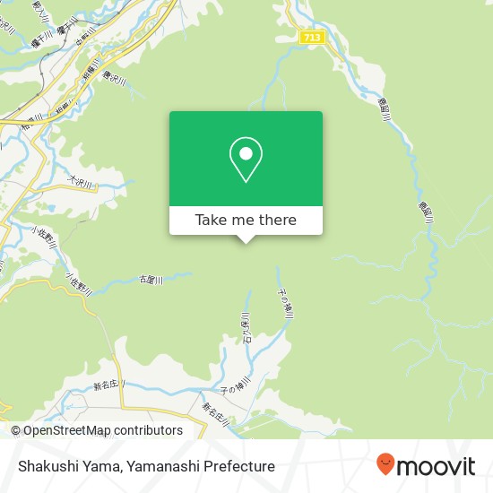 Shakushi Yama map