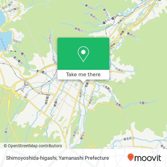 Shimoyoshida-higashi map