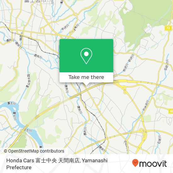 Honda Cars 富士中央 天間南店 map