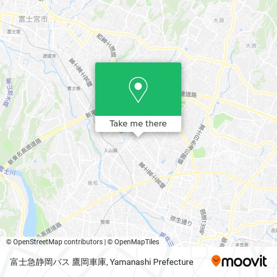 富士急静岡バス 鷹岡車庫 map