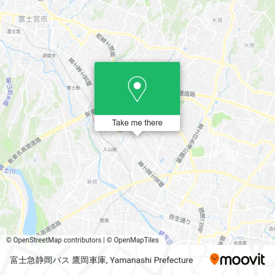 富士急静岡バス 鷹岡車庫 map