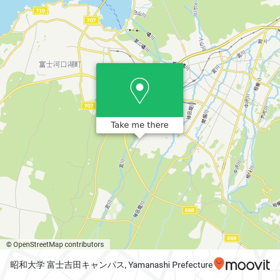 昭和大学 富士吉田キャンパス map
