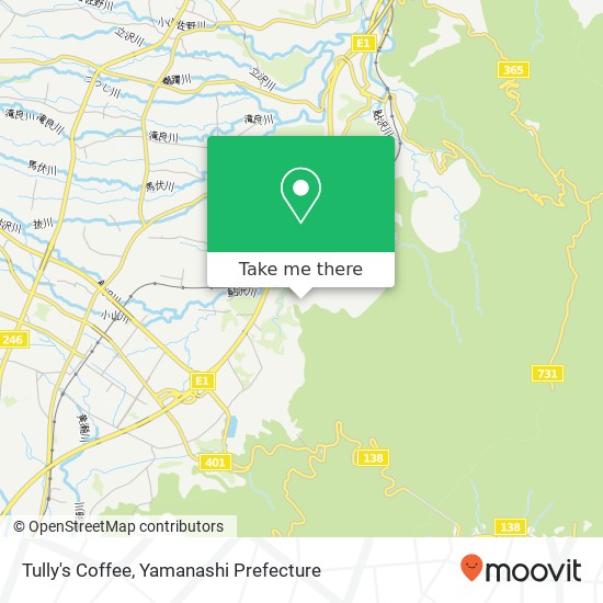 Tully's Coffee map